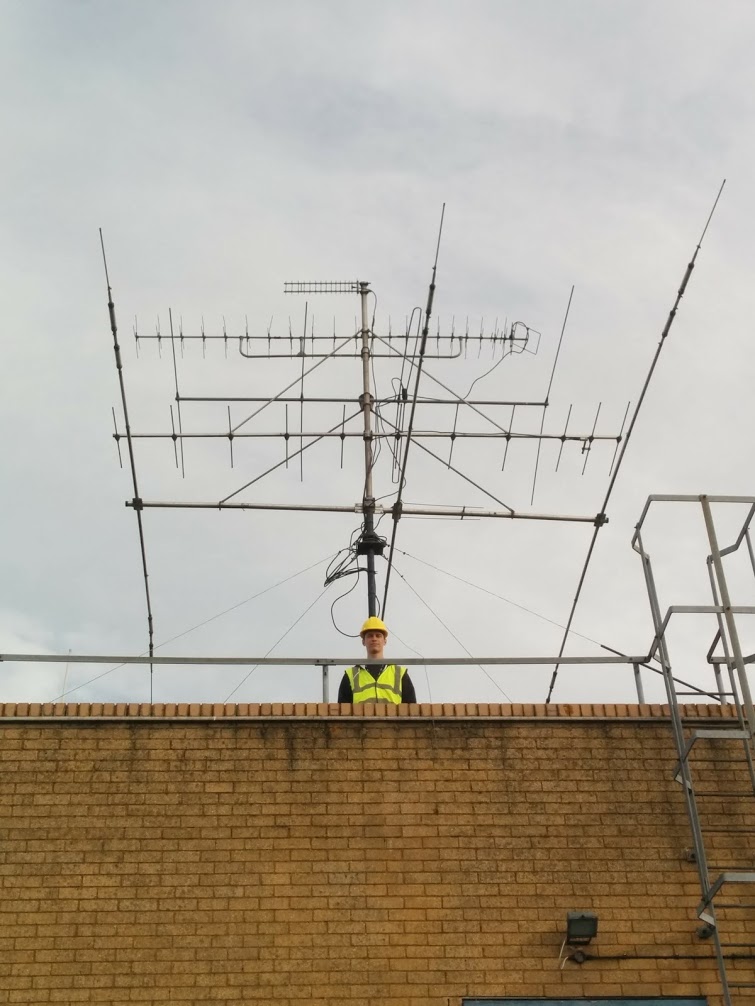 Amateur radio stack at university.